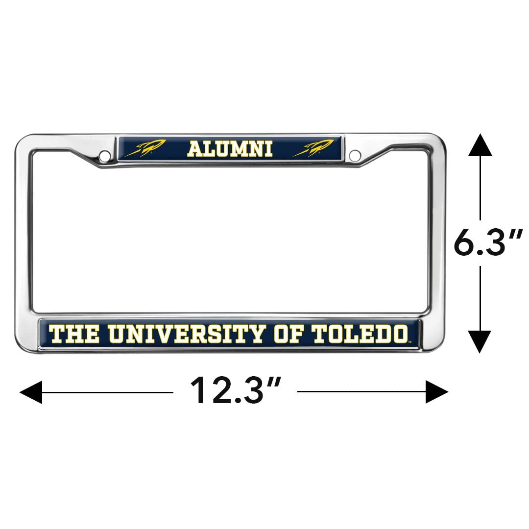 University of Toledo Alumni Logo Full Size Standard License Plate Metal Frame
