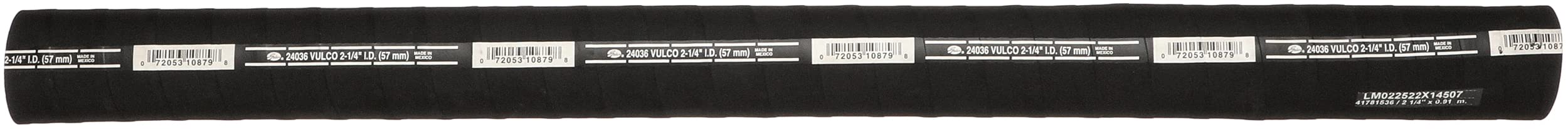 Gates 24036 Vulco Straight Coolant Hose-3 Length, Inner Diameter 2 1/4