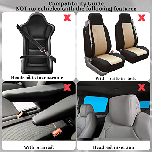 BBTO 43 Pcs Bling Car Accessories Set for Women Front Seats and Rear Bench Polyester Car Seat Protectors Wheel Cover Seat Floor