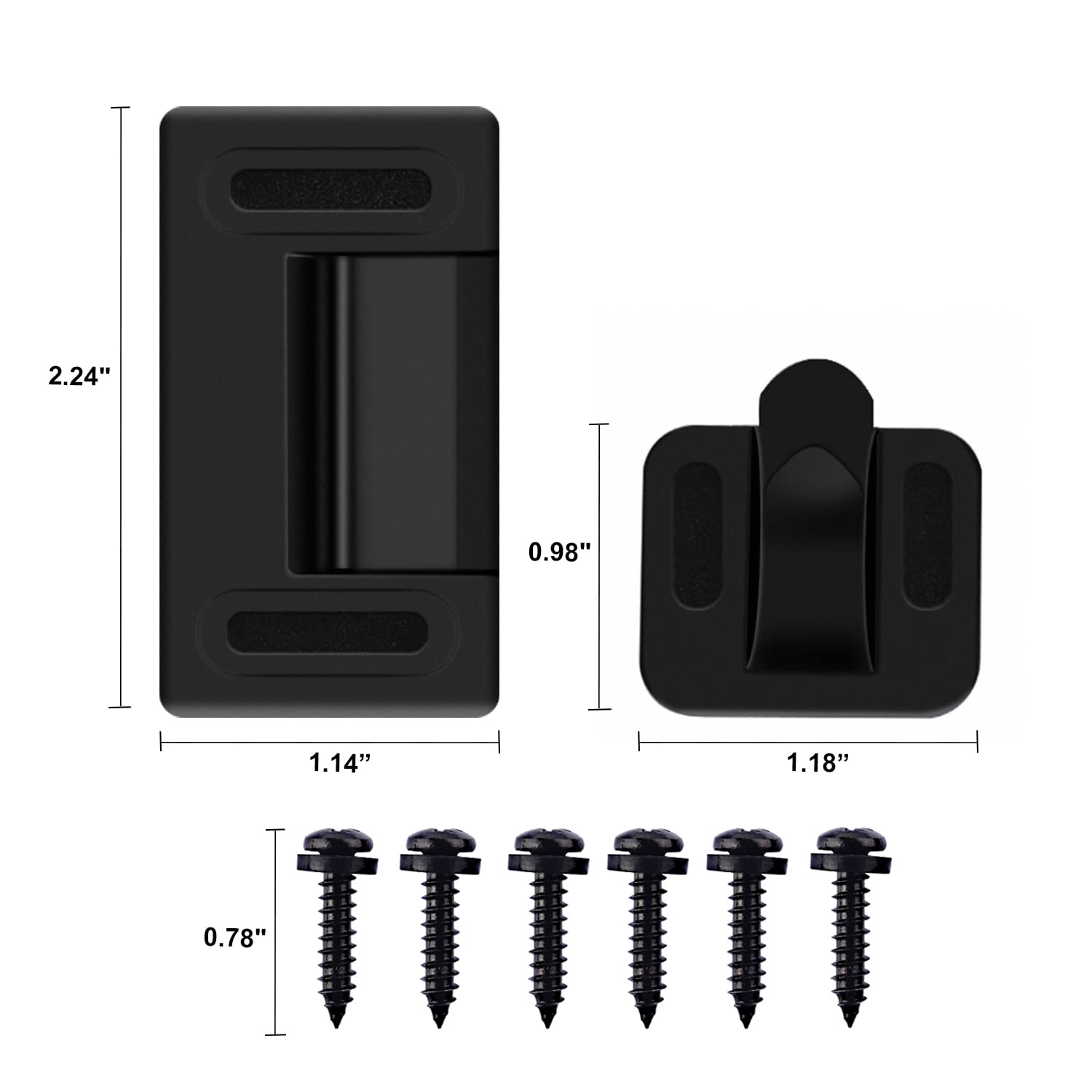 Safoner Left Metal RV Screen Door Latch Kit - Left Hand Handle for Camper, Motorhome, Travel Trailer, Model Left Hand-1