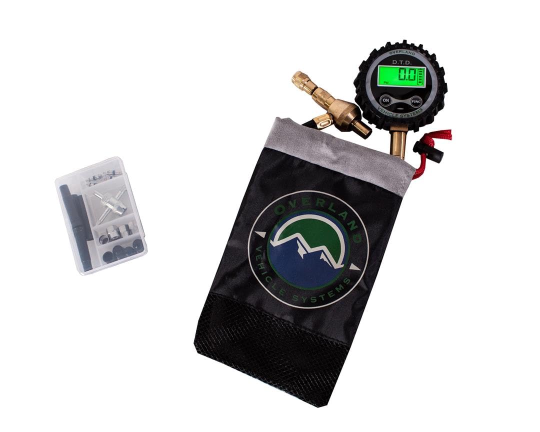 Overland Vehicle Systems Ovs 12020001 Digital Tire Deflator With Valve Kit & Storage Bag, Multi, One Size