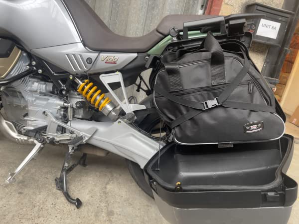 GREAT BIKERS GEAR Pannier Liner Bags for Moto Guzzi V100/Stelvio Mandello - One Size, Durable Polyester & PVC