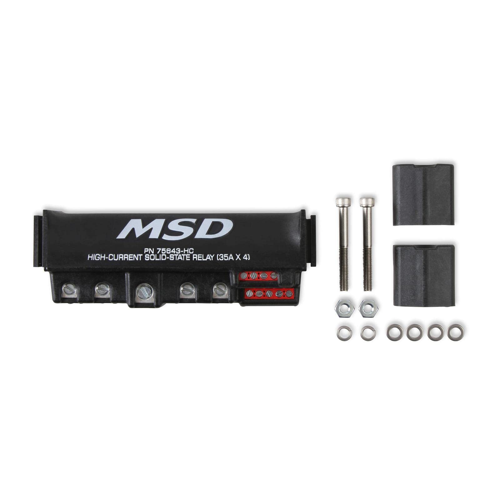 MSD Solid State Relay 35A, Model 75643-HC, Black, Plastic, No Size