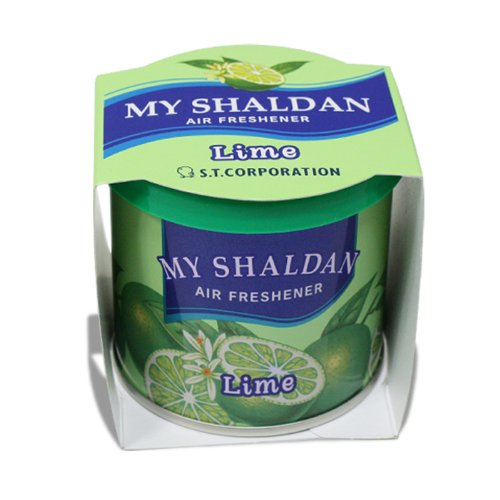 Pack Of 6 My Shaldan Japanese Car Cup-Holder Natural Air Freshener Cans (Lime Scented)