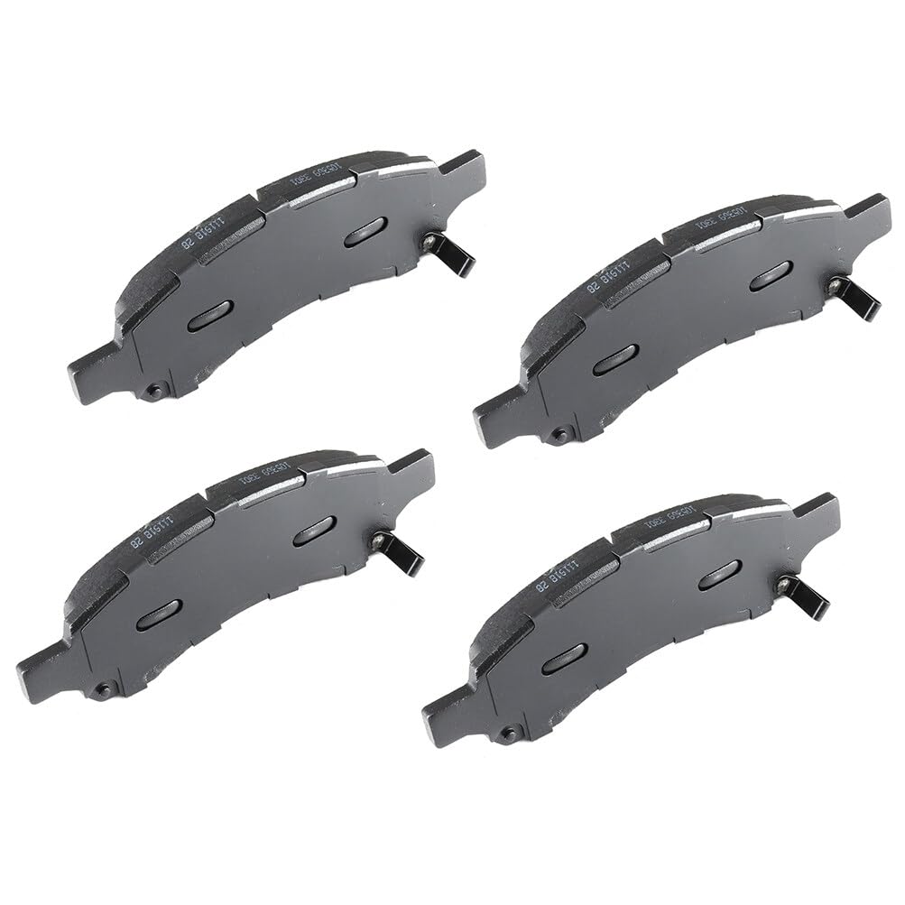Automuto 4Pcs Front Semi-Metallic Disc Brake Pads Set D1169 For Buick Enclave Rainier For Chevrolet Colorado Ssr Trailblazer Tra