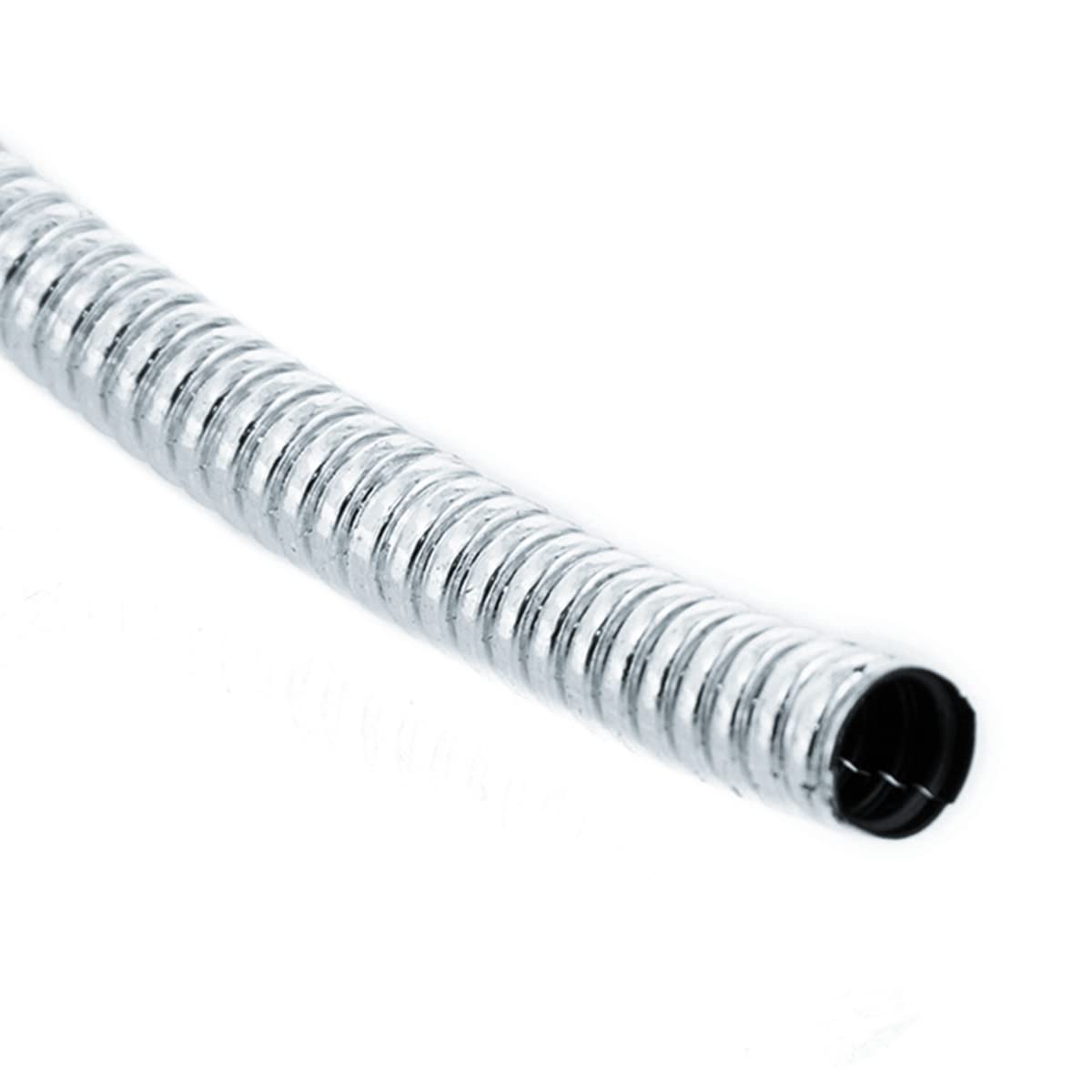 United Pacific 34802 72-Inch Long     Diameter Chrome Wire Loom, Corrugated Polypropene Construction, Crush & Abrasion Resistant