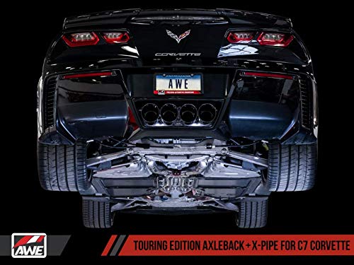 Awe Tuning 14-19 Chevy Corvette C7 Z06/Zr1 (W/O Afm) Touring Edition Axle-Back Exhaust W/Chrome Tips - 3015-42133