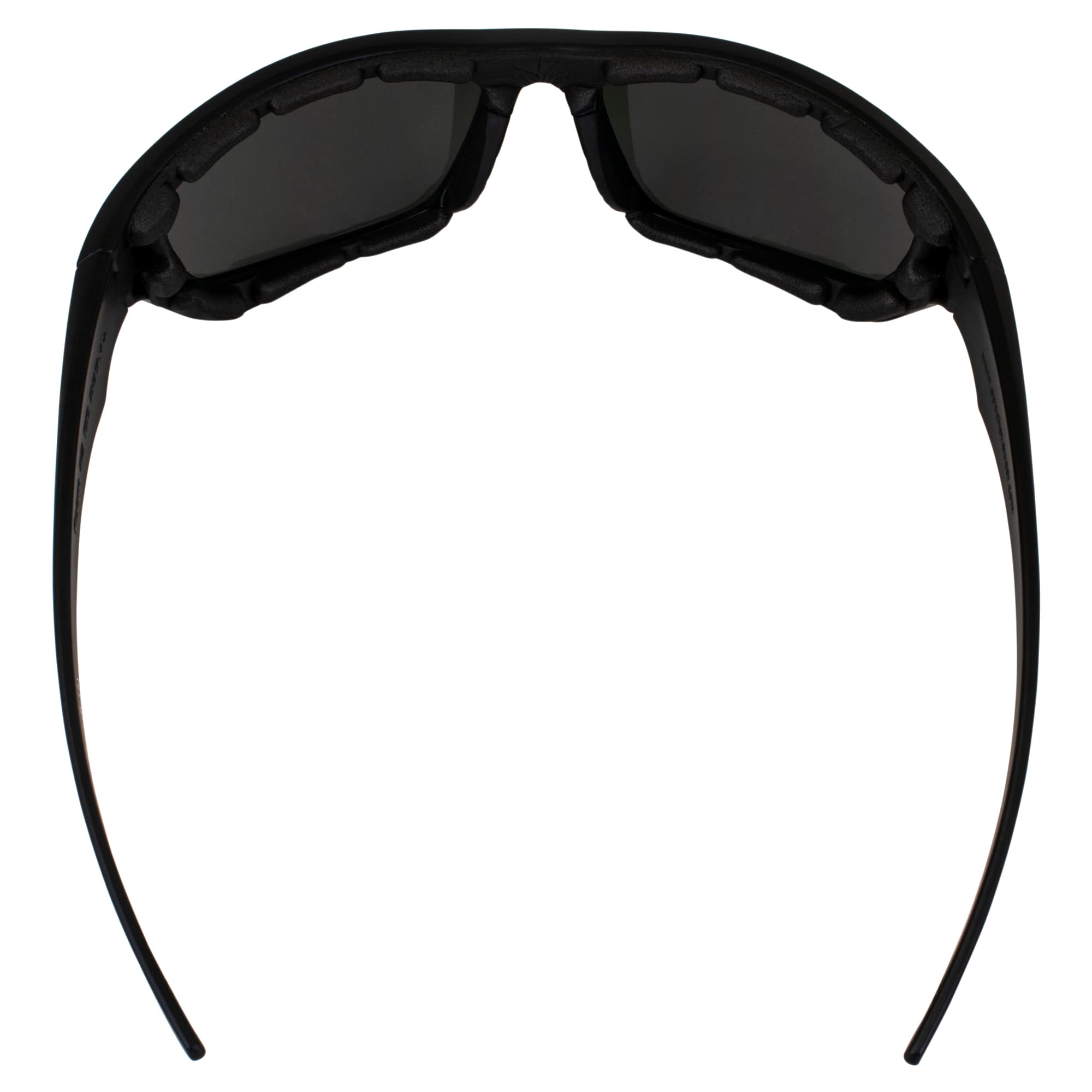 2 Pair Epoch Foam-3 Padded Motorcycle Sunglasses Black Frames 1 With Smoke Lens, 1 With Clear Lens