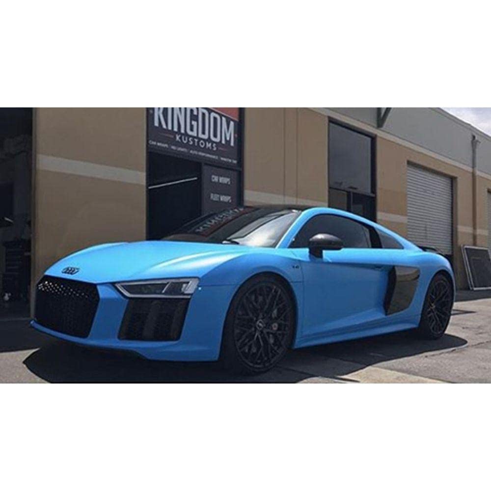 Avery Sw900-633-O Satin Light Blue 5Ft X 40Ft (200 Sq/Ft) Supreme Vinyl Car Wrap Film
