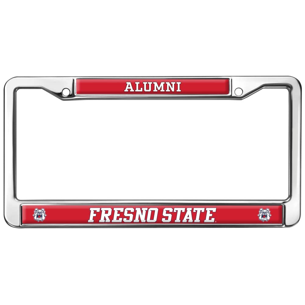 Fresno State Alumni Design Full Size Standard License Plate Metal Frame