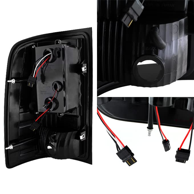 Akkon - For 2007-2013 Gmc Sierra 1500  2007-2014 Sierra 2500Hd 3500Hd Led Light Tube Style Taillights Pair Set