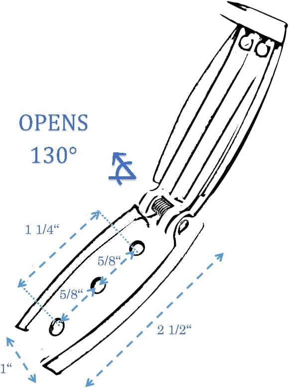 Hamilton Bowes 5 Pcs. - Rv Camper Trailer Baggage Door Clip Compartment Catch Holders 888 White (5)