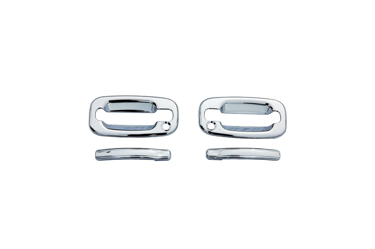 Auto Ventshade Avs 685203 Chrome Door Handle Covers, 2-Door Set For 1999-2016 Ford F-250, F-350, F-350, F-450, F-550 2-Door W/O 