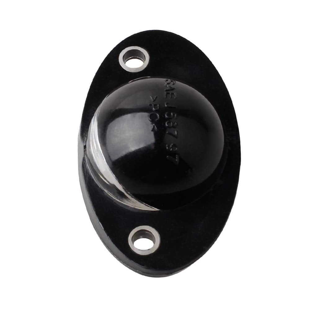 HERCOO License Plate Lights for 1994-2002 Dodge Ram, Black Housing, Pack of 2, Model 4332994717, Aftermarket Replacement