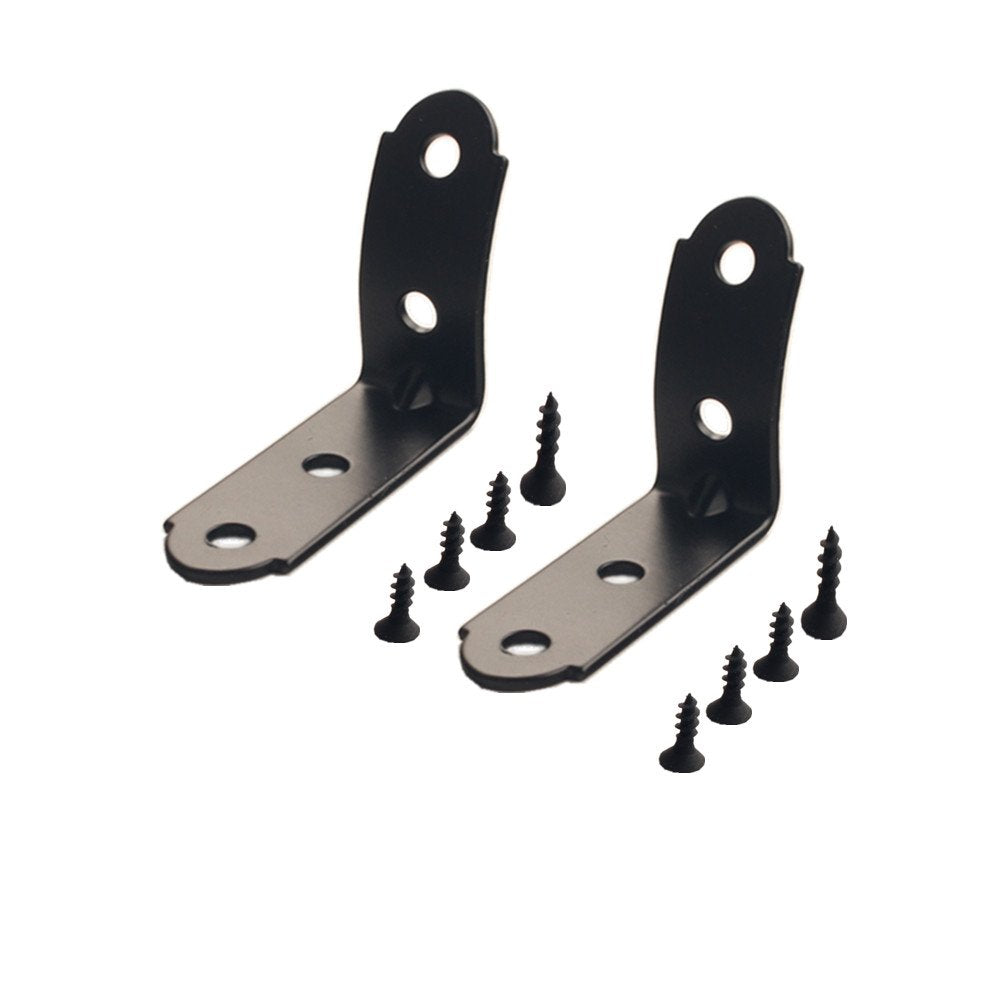 Dewhel 2Pcs Black Edition Glove Box Hinge Repair Kit For 2001-2008 Audi A4 B6 B7 S4 Rs4 8E Replacement Diy Compartment Lid Hinge