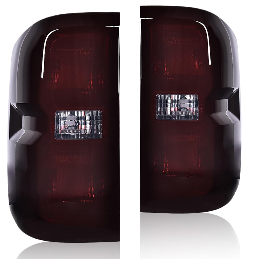 DOTCOM Rear Tail Light Assembly Compatible With Chevy Silverado 1500 2500 HD 2016-2019,Fit GMC Sierra 3500 HD 2016-2019 Tail Bra