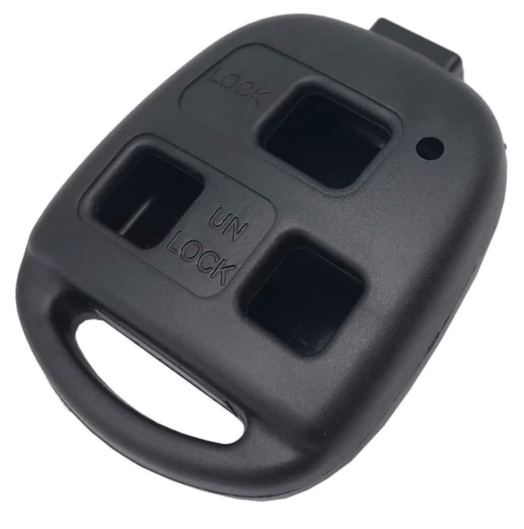 Horande Key Fob Case Shell for Lexus ES GS GX LS LX RX SC - Black+Blue, Model LE15, Size S, Keyless Entry Cover