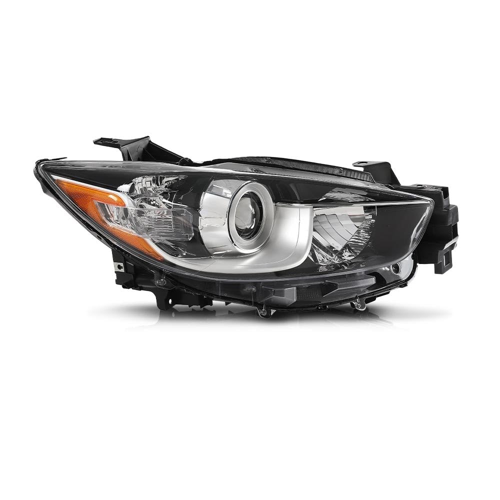 Projector Headlight Assembly Passenger Right Side w/o Bulb Fit Mazda CX-5 4-Door Sport Utility 2013-2016,Fit Factory Halogen Mod
