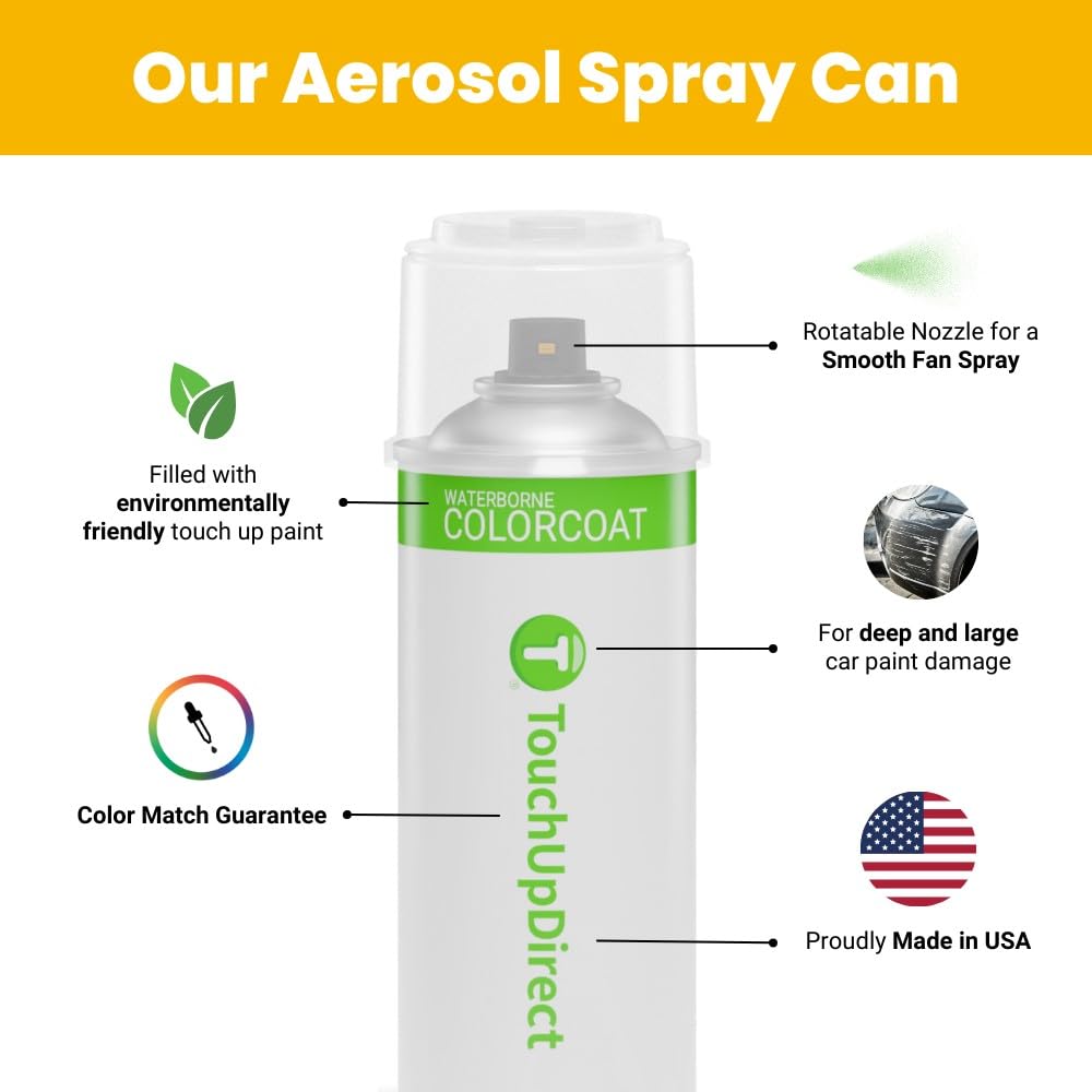 Touchupdirect 040/9040 Black Compatible With Mercedes-Benz Exact Match Touch Up Paint Aerosol - Essential Kit