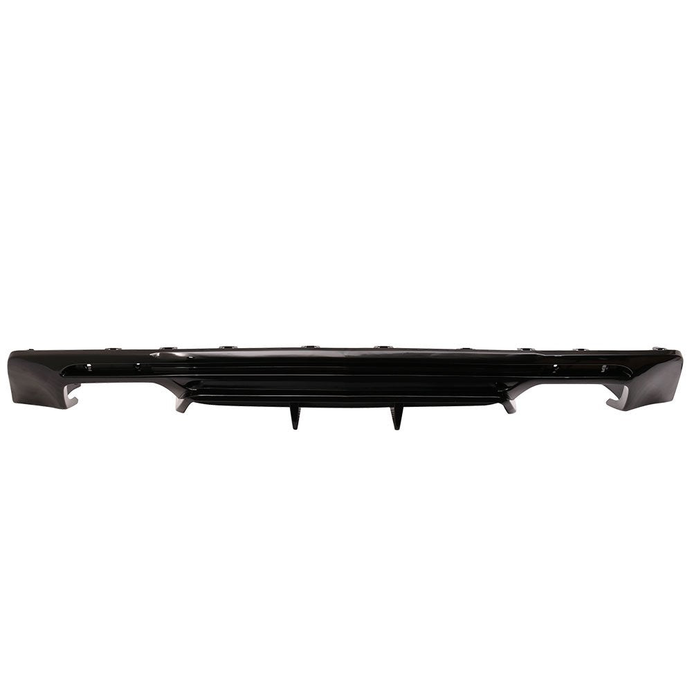 Ikon Motorsports Rear Diffuser Compatible With 2016-2024 Chevy Camaro, Glossy Black Pp Rear Bumper Lip Lower Body Protection Avo