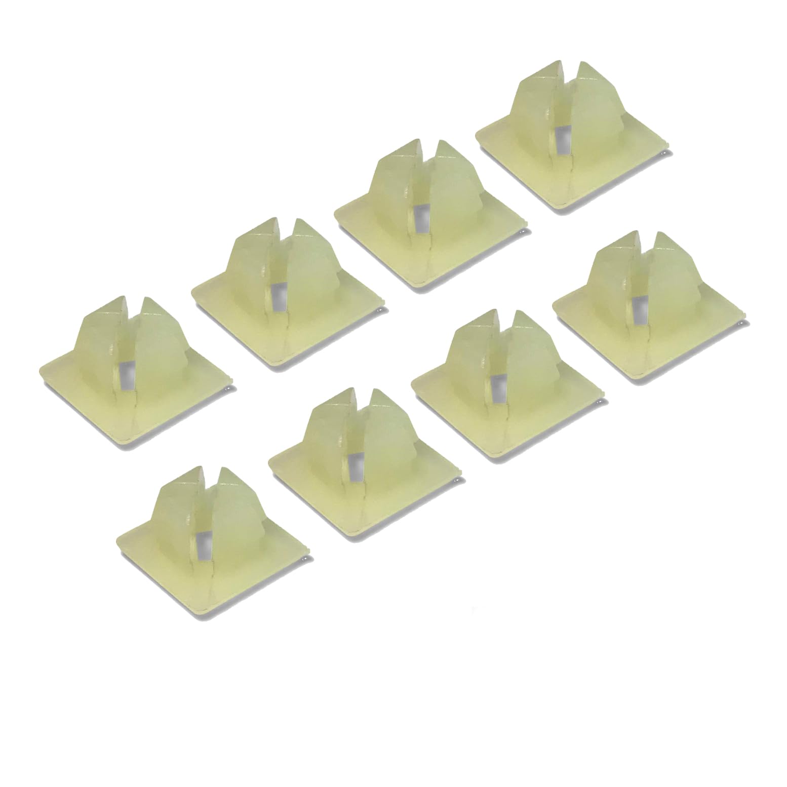 License Plate Screw Inserts - Set Of 8 Nylon Retaining Nuts For License Plate Screws - Front And Back License Plate Nut Bracket