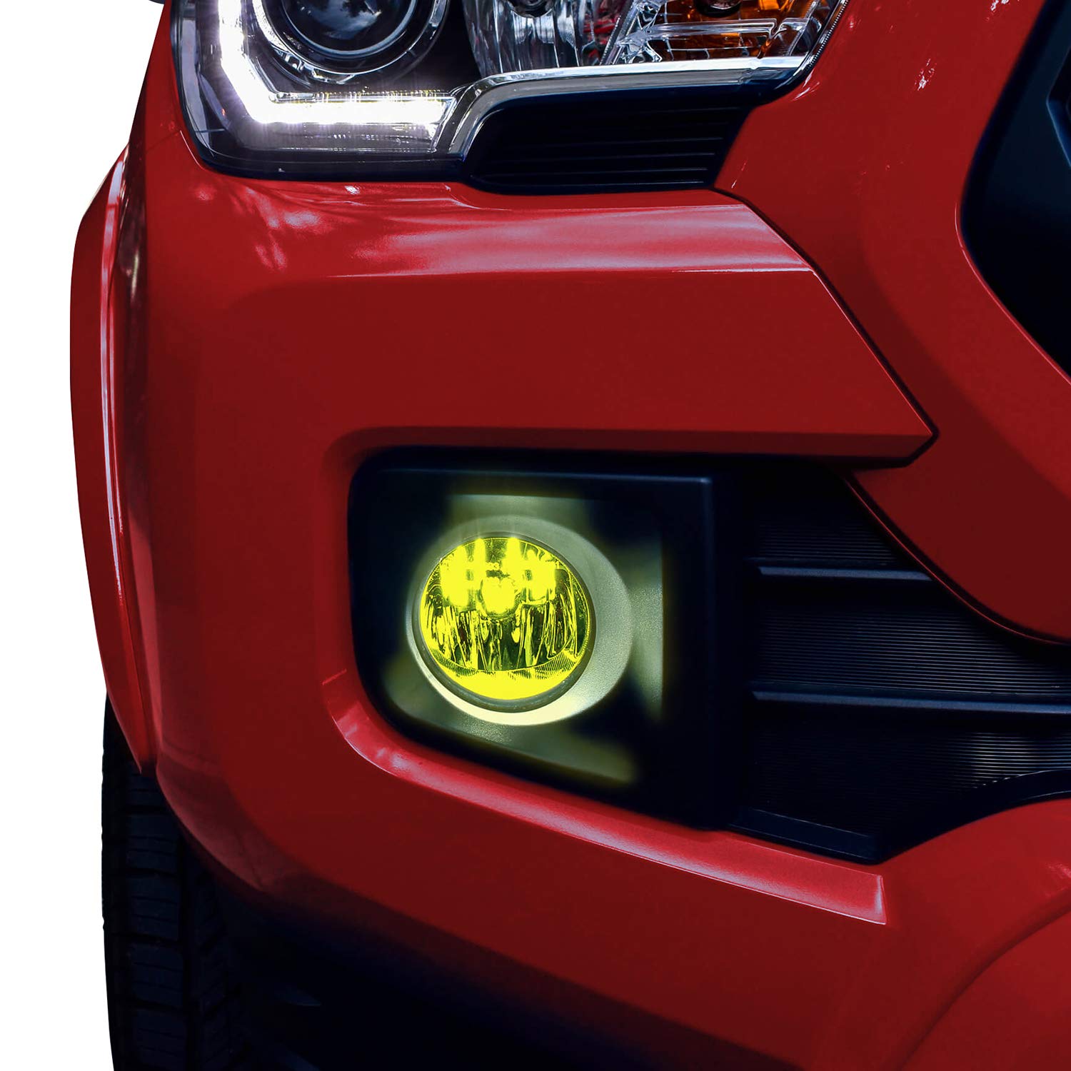 Bogar Tech Designs Fog Light Tint Kit Compatible With And Fits Tacoma 2016-2022, Yellow
