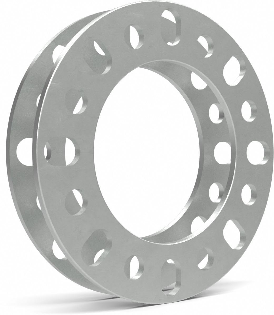 Wheel Accessories Parts 2 Pcs Die Cast Wheel Spacers 6mm 1/4'' Thick Fits Bolt Patterns (8x6.50) 8x165.1mm 8x170mm 8x180mm | Che