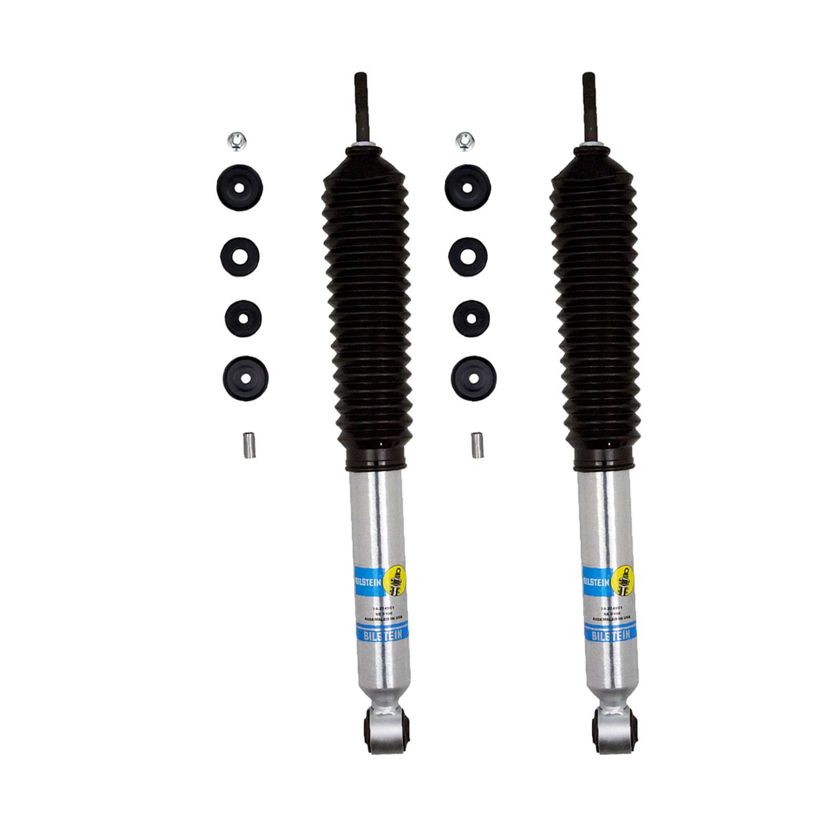 Bilstein 24-274951 Pair of 5100 Front Monotube Shocks fits 2017 2024 F250 F350 Super Duty 4WD w/ 2-2.5    Front Lift - Improves 