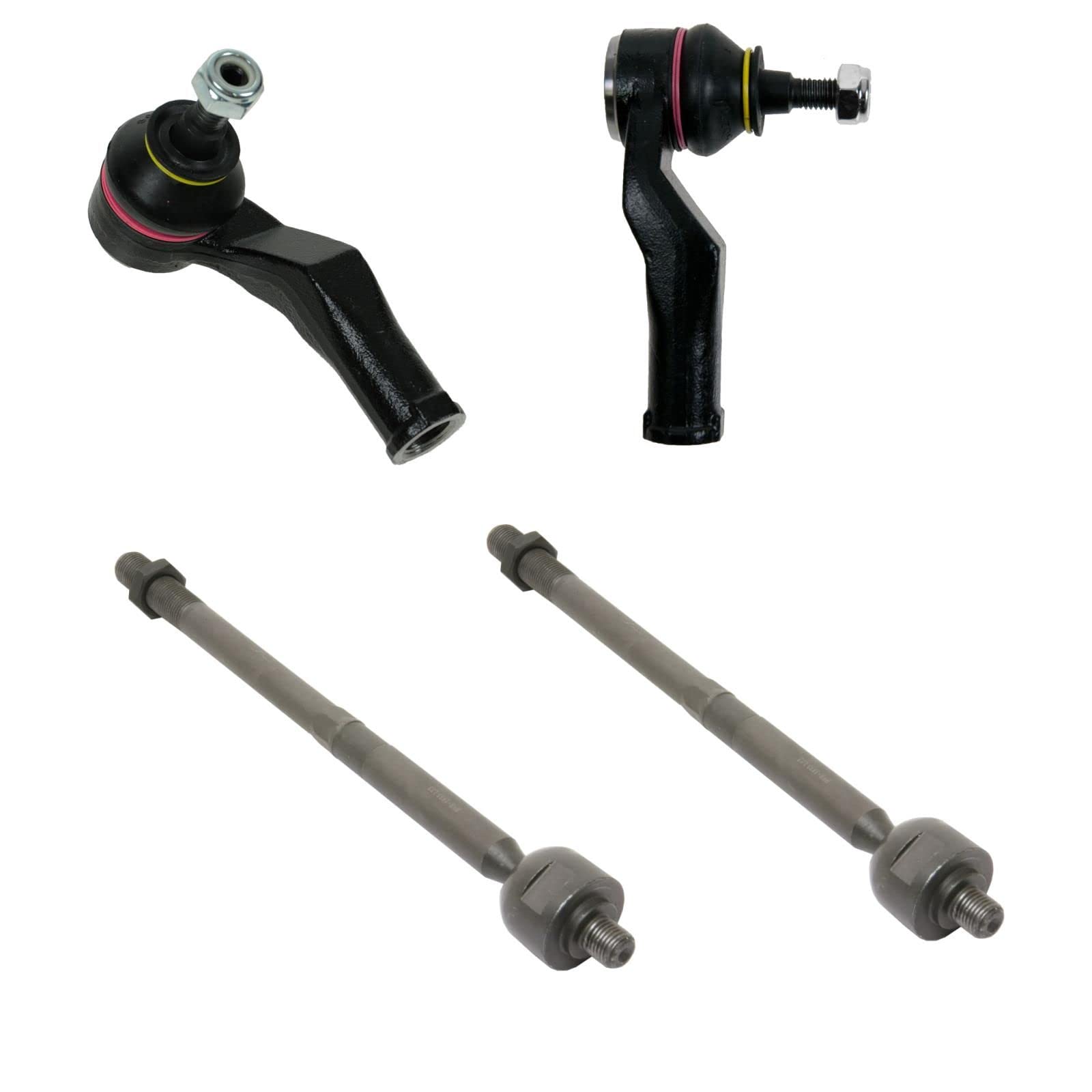 Trq Front Tie Rod Set Compatible With 2008-2013 Volvo C30 2006-2013 C70 2004-2011 S40 2005-2011 V50