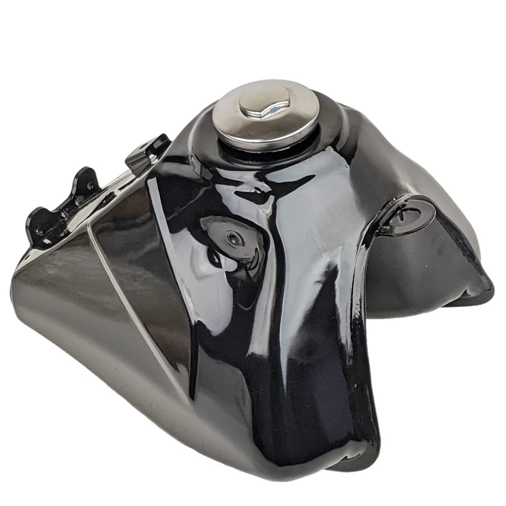 RedCap Apollo 125 Gas Tank & Cap, Steel, Black - Compatible with DB-X4 X5 X6 X14 X15 X16 X18 X19, RFN Thunder, Kayo,
