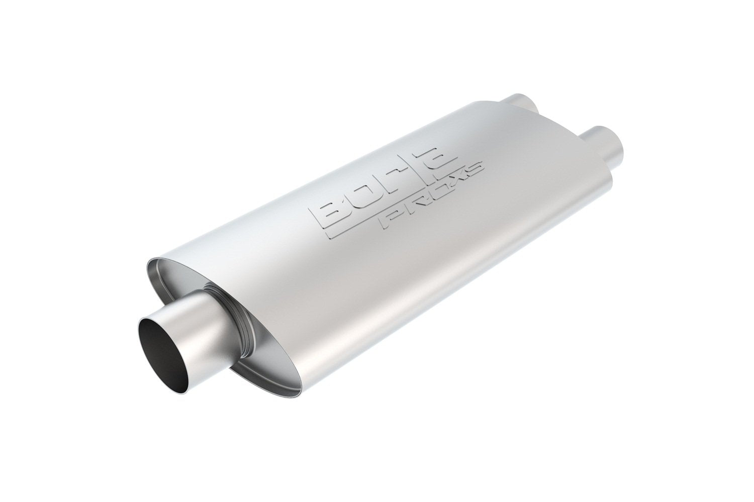 Borla 40349 Proxs Universal Performance Muffler 3'' Single Center Inlet/Dual 2.5'' Outlets 4'' X 9.5'' Oval X 19'' Long Body 25'