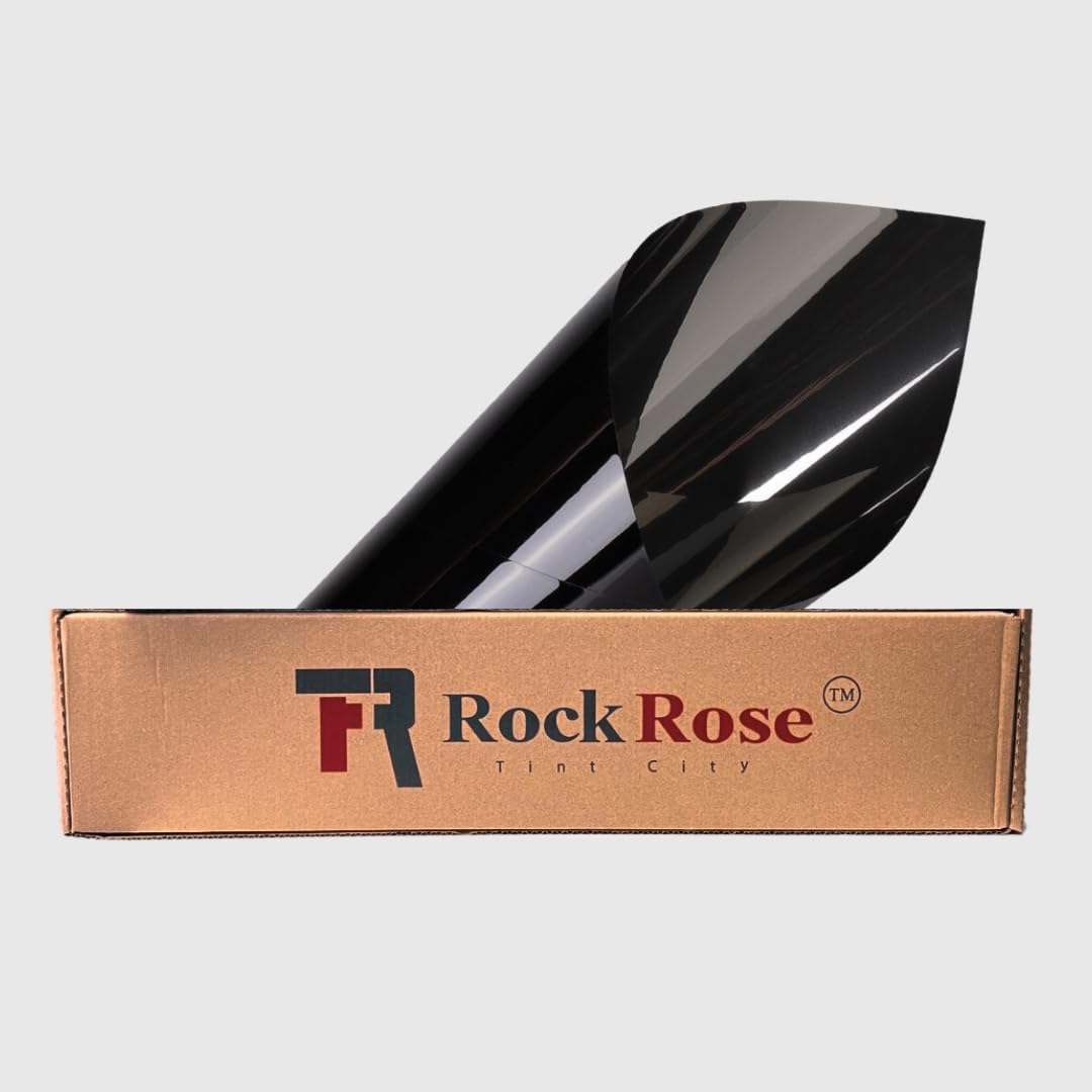 Rockrose Vlt 5% Window Tint With Premium 2Ply Window Tint Film - Adhesive Window Privacy Film & Tint For Car To Protect From Hea