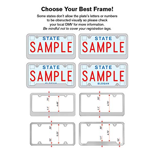 Jeep Gladiator Uv Printed Plastic License Plate Frame