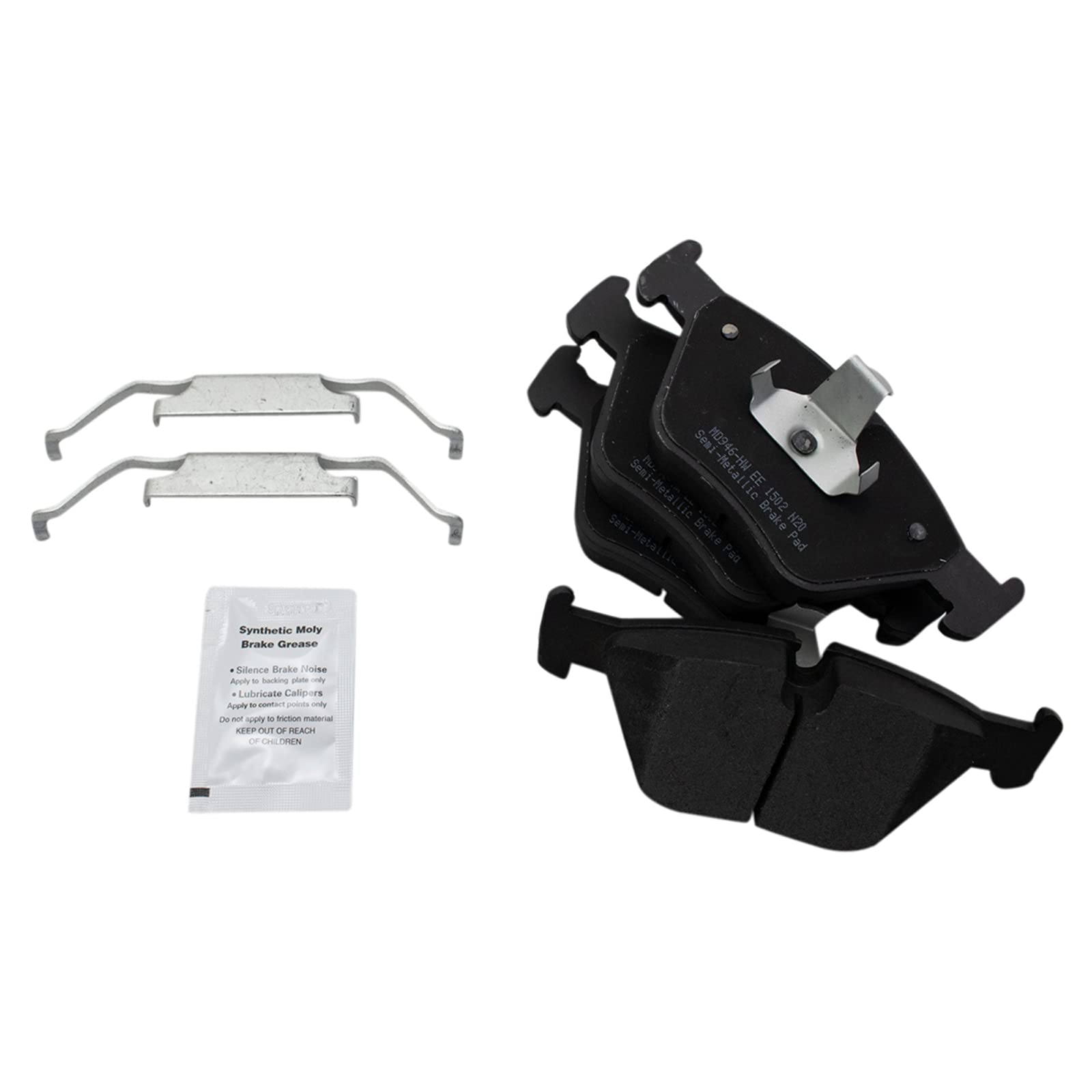 Trq Front Brake Pad & Rotor Kit Brake Pads Brake Rotor Semi-Metallic Compatible With 2001-2006 Bmw 330Ci 2001-2005 330I 330Xi 20