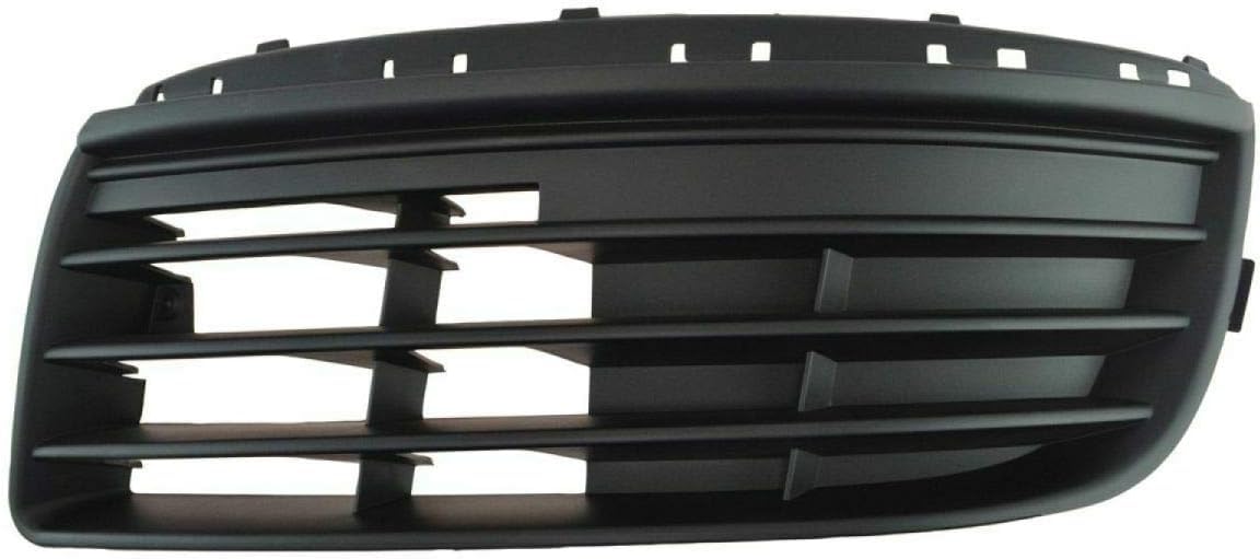 Dat Auto Parts Front Left Driver Side Bumper Cover Cover Grille Insert Trim Replacement For 2005-2010 Volkswagen Jetta Black Mol