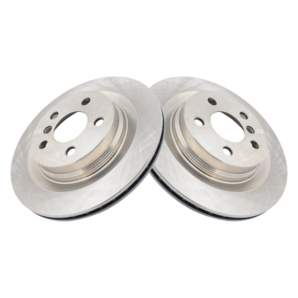 Trq Rear Brake Rotors Set Vented Compatible With 2016-2019 Bmw X1 2018-2020 X2 2017-2019 Mini Cooper Clubman 2018-2019 Cooper Co
