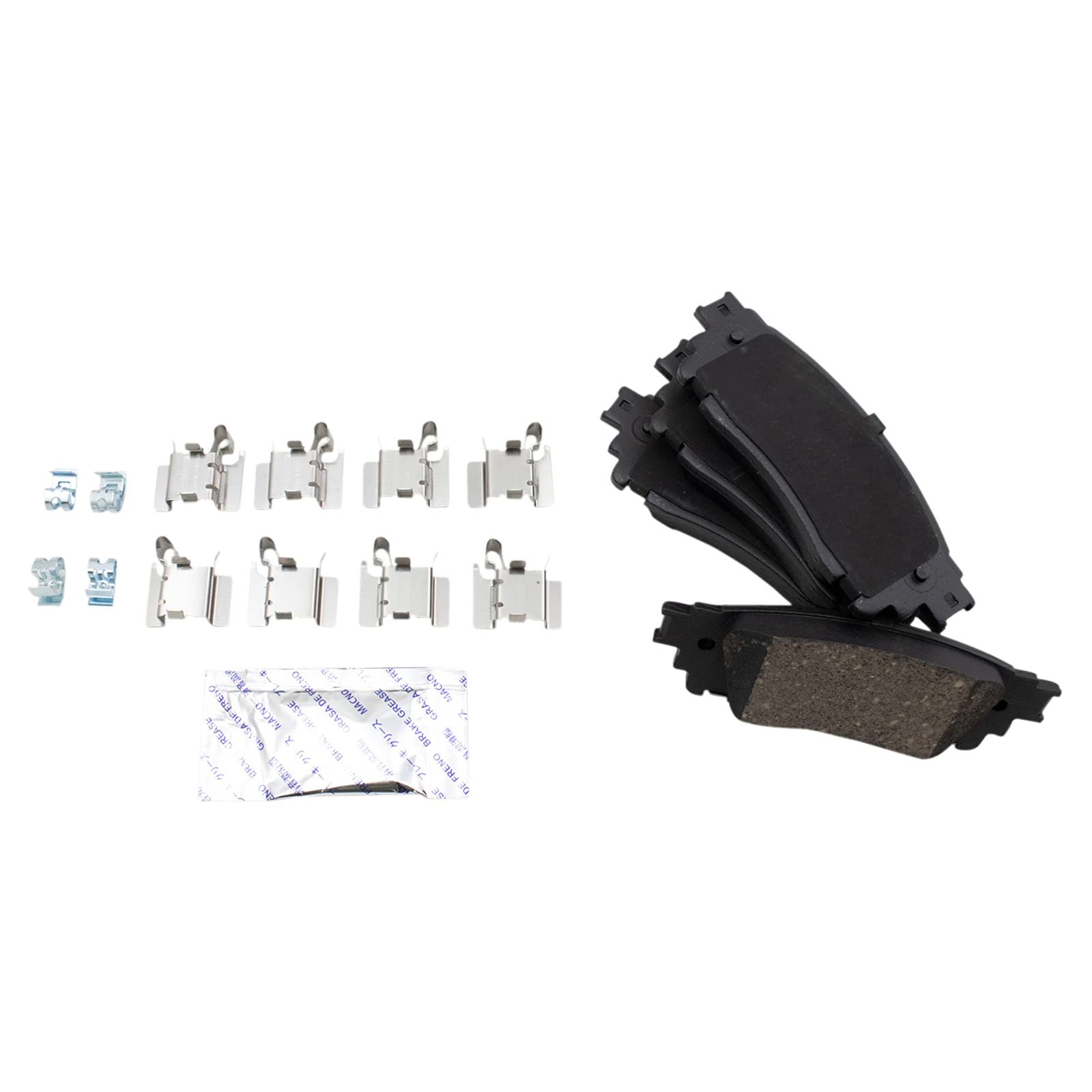 Trq Front And Rear Brake Pad & Rotor Kit Brake Pads Brake Rotor Ceramic Compatible With 2018-2020 Toyota C-Hr
