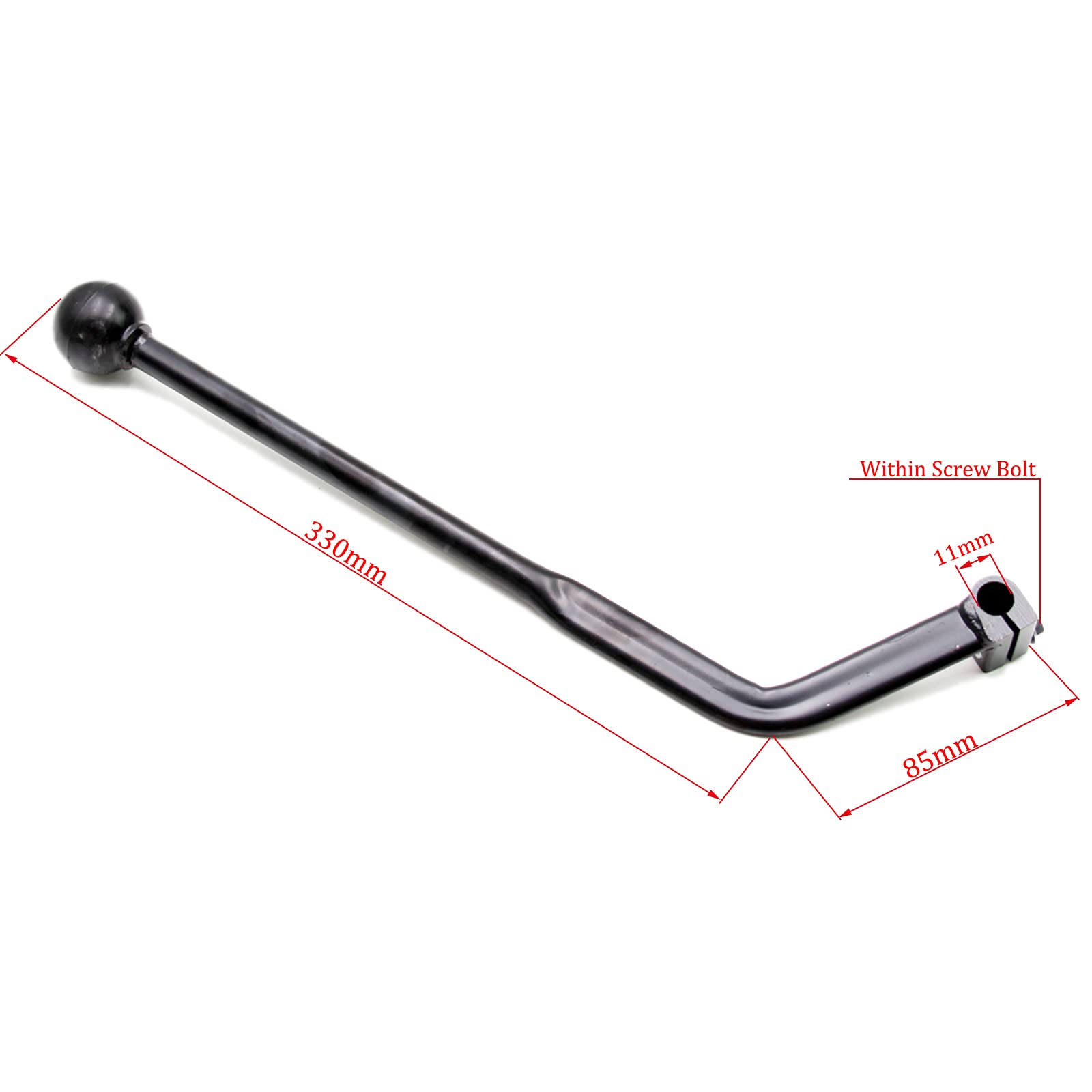 Pro Bat 135° Universal Motorcycle Hand Gear Lever Shifter Handle Hand Control Gear Lever Shifter For Taotao Sunl Coolster 110Cc 125Cc 135Cc 150Cc 200Cc 250Cc Quad Dirt Bike Atv Buggy Black