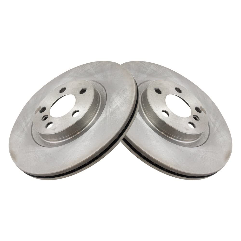 Trq Front Brake Rotors Set Vented Compatible With 2016-2019 Bmw X1 2018-2020 X2 2017-2020 Mini Cooper Countryman