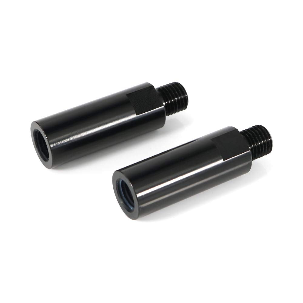 Xitomer 4 pcs 40mm Mirror Risers M10 x 1.25 Motorcycle Rear View Mirror Extenders, Fit for Grom MSX125/ Z800 / DL650 / MT-07 FZ-