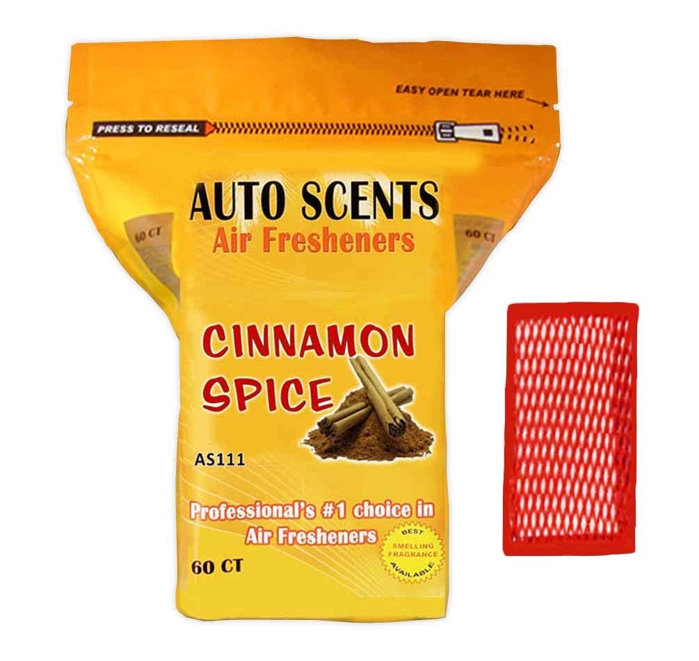 Cinnamon Spice Scent Professional Air Freshener Pads - Remove The Worst Smells With These Heavy Duty Pads (60 Pads Per Pack) (Ci