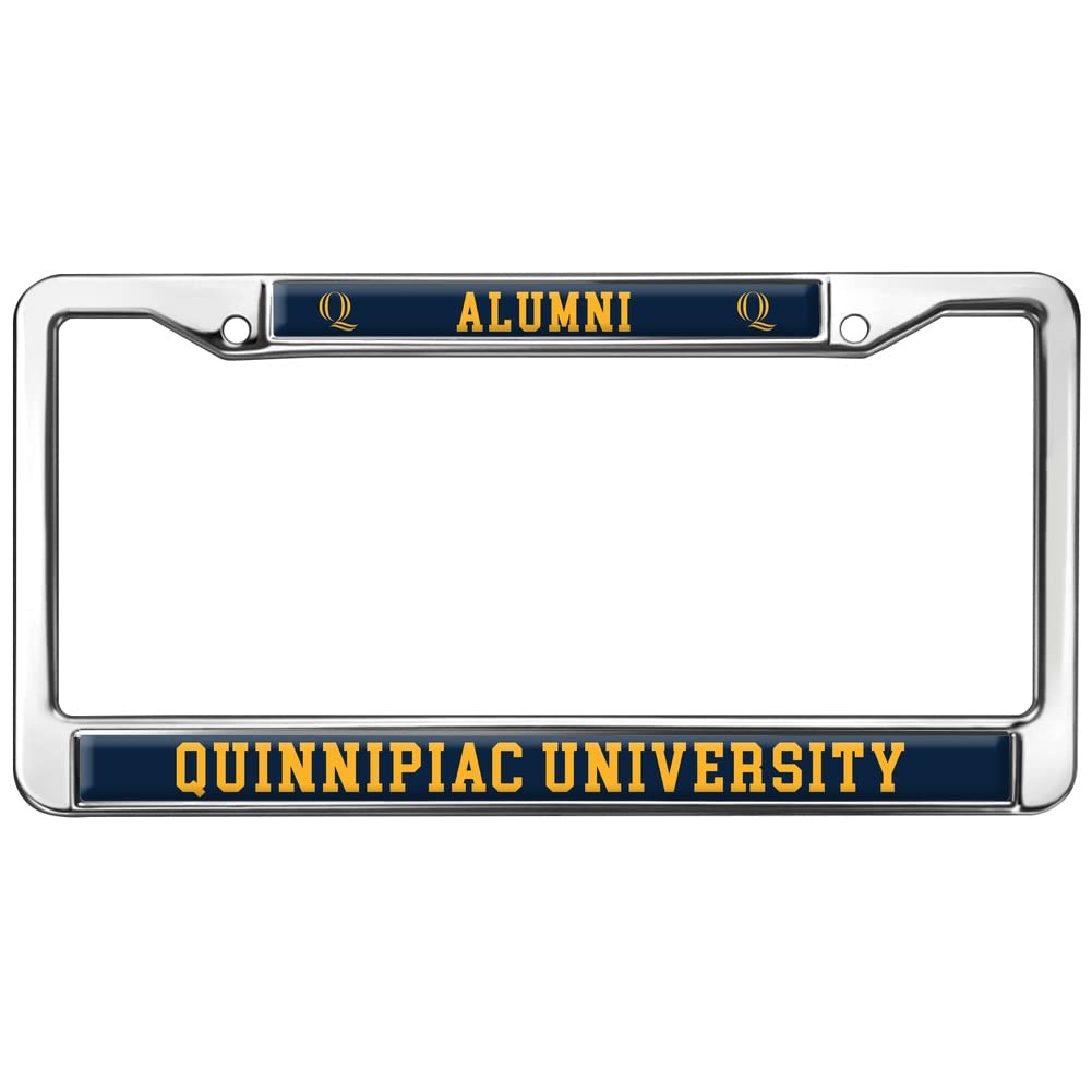 Quinnipiac University Alumni Logo Full Size Standard License Plate Metal Frame