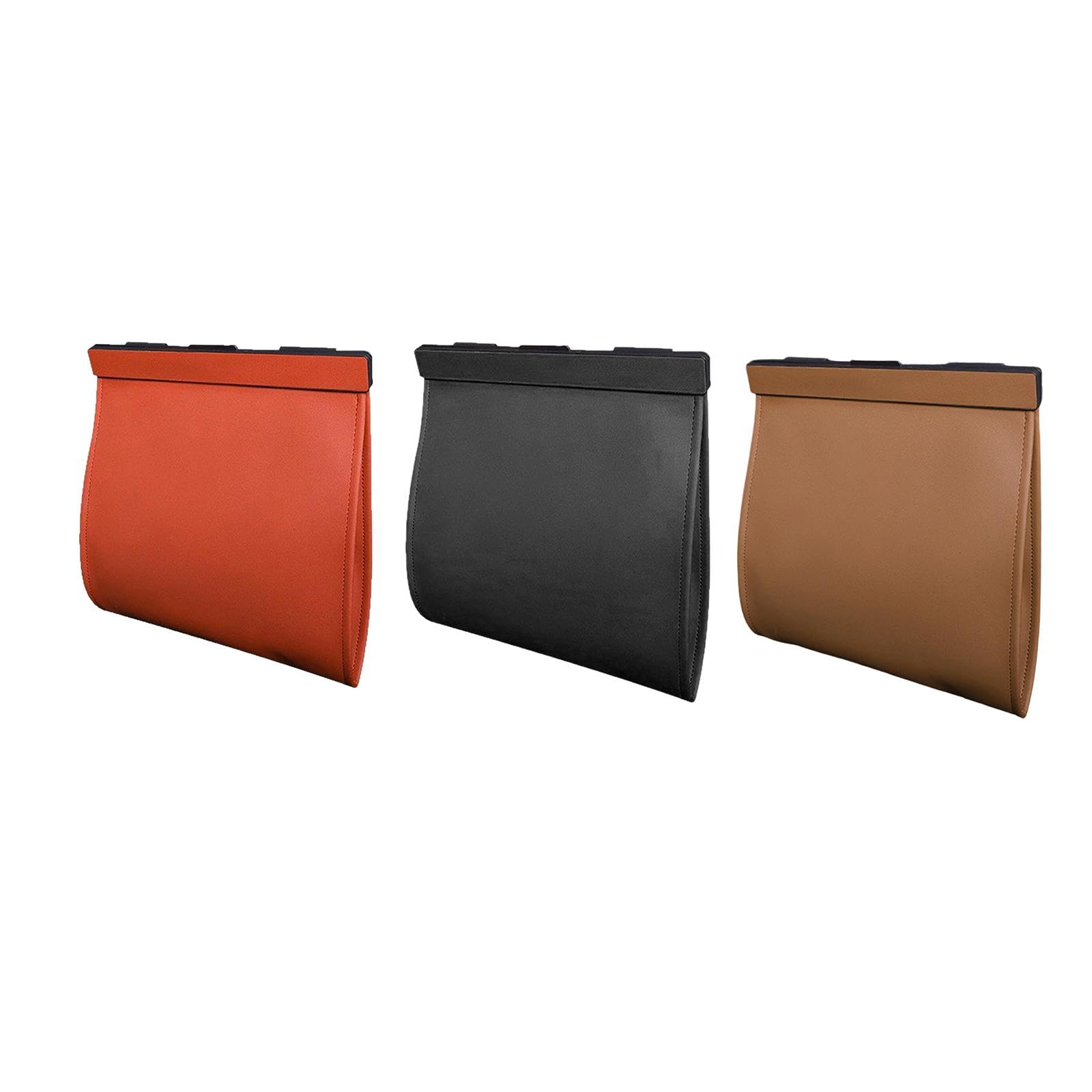 TRENDIVIBE Car Trash Bag Outdoor Multifunctional Travel Magnetic Lid Portable Organizer Orange