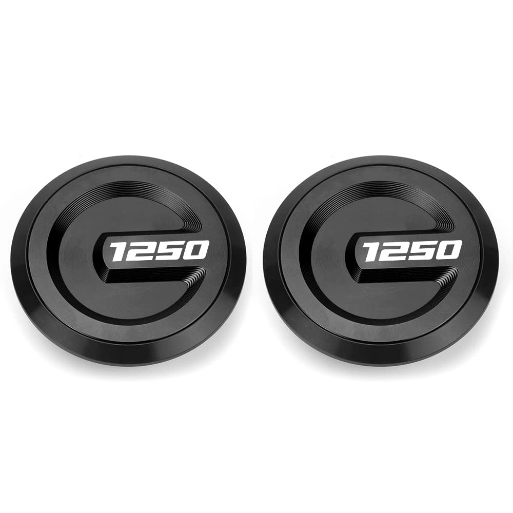 Modeer For Bmw R1250Gs Adventure R1250Hp R1250Rt 2018-2022 Motorcycle Decor Accessories Cnc Aluminum Swingarm Frame Hole Caps Cover Plug Set R 1250 Gs Adv Gsa R1250Gsa (Black*2)