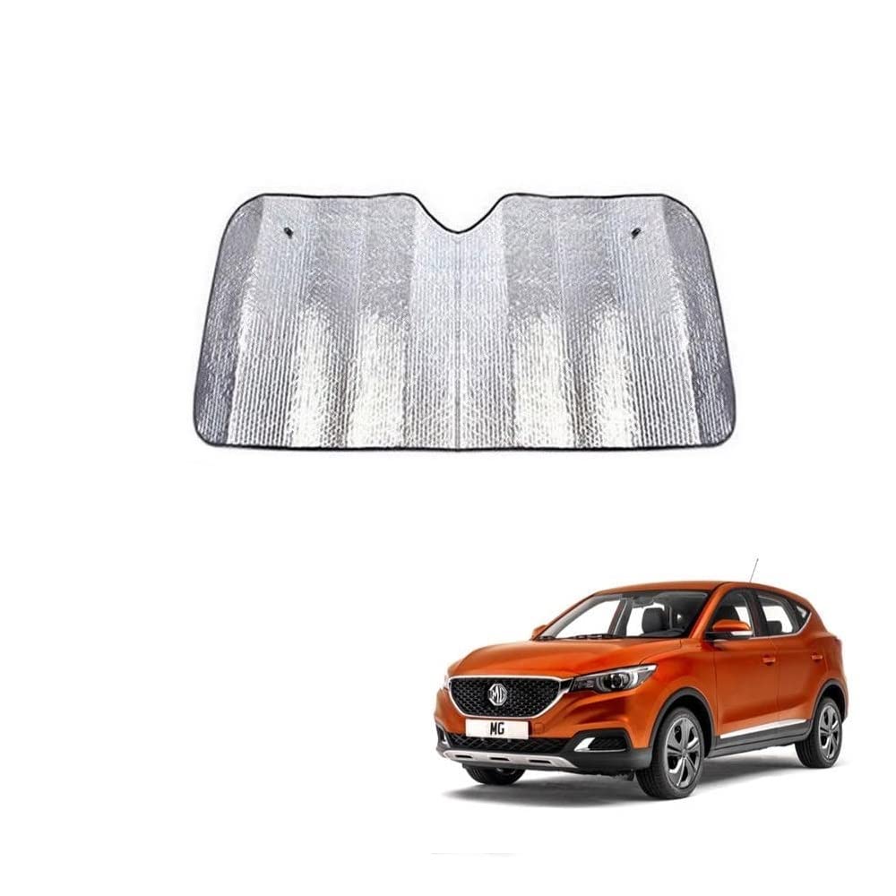 Car Windshield Silver Parking Foldable Sunshade for Heat Protection Useful on Front and Rear Windshield Glass Suitable for MG ZS