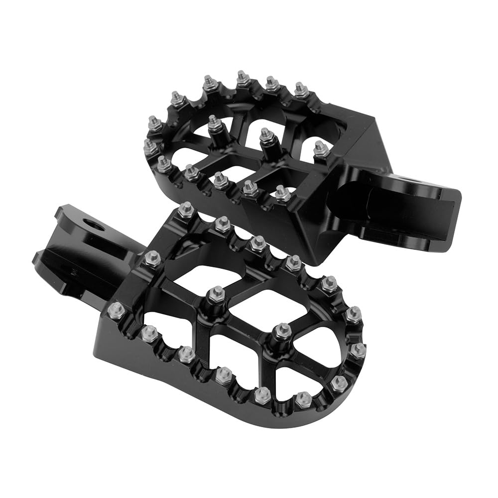 IUVWISN CNC Aluminum Motorcycle Footpegs, Wider Design, Black, Model WX11142009 for Surron Sur Ron E-Ride Pro & Talaria Electric Dirt Bikes