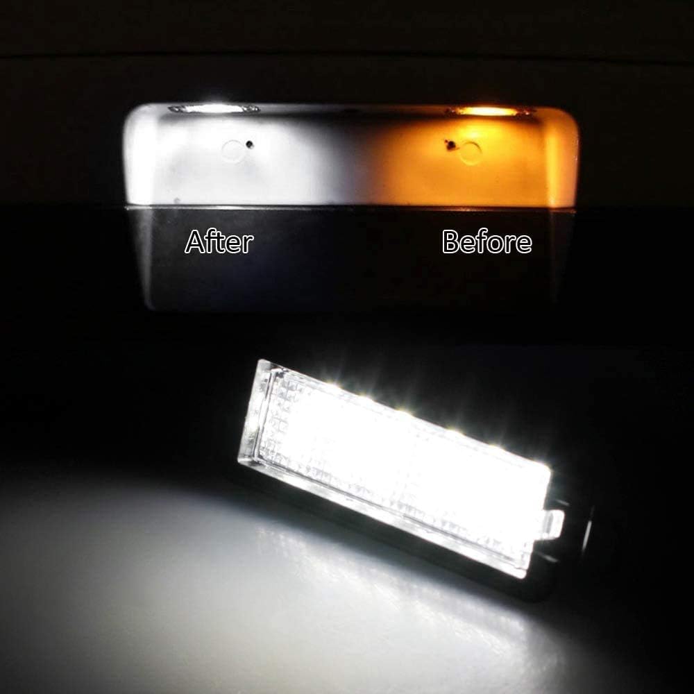 Moforkit Led License Plate Light Lamp Assembly For 2015-2019 Dodge Charger Challenger Chrysler 300 Pacifica Jeep Compass 6000K D