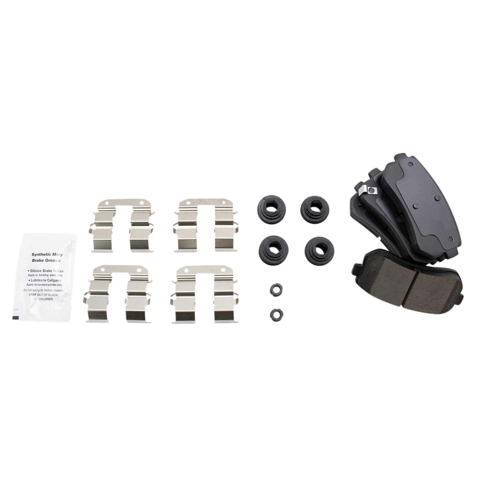Trq Rear Brake Pad & Rotor Kit Brake Pads Brake Rotor Parking Brake Shoe Set Ceramic Premium G-Coated Compatible With 2010-2015