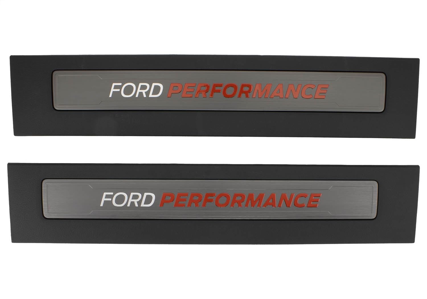 Ford Performance Parts M-1613208-F15A Ford Performance Sill Plate Set; Ford Performance Logo Displayed On Plates; Front Right/Le