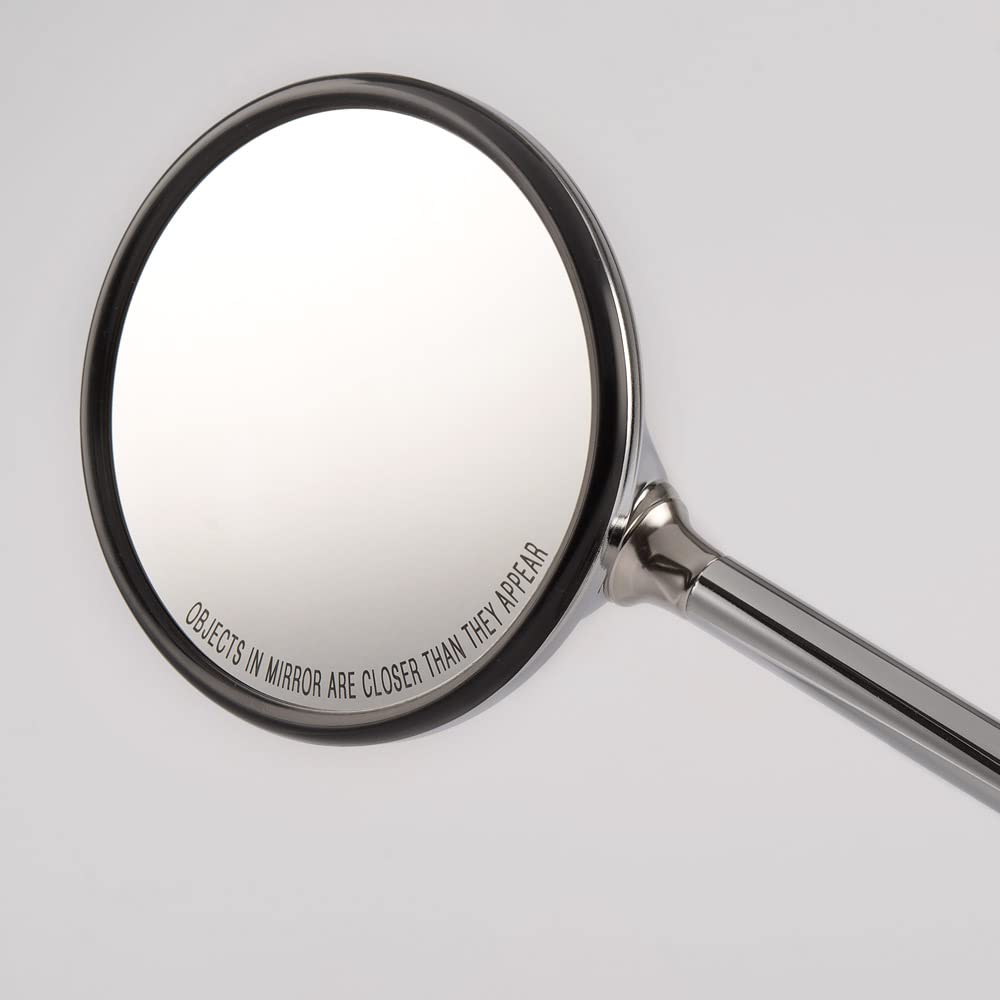KiWAV OEM Replacement Mirror FV-025-1 for PIAGGIO Liberty RST125, Vespa LX, Left Hand, Chrome, Glass